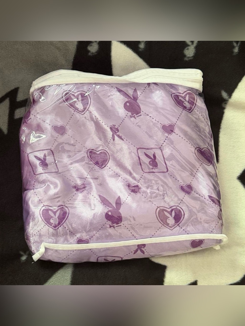Playboy purple monogram sheet